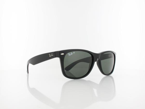 Ray Ban | New Wayfarer RB2132 901/58 58 | polished black / crystal green polarized