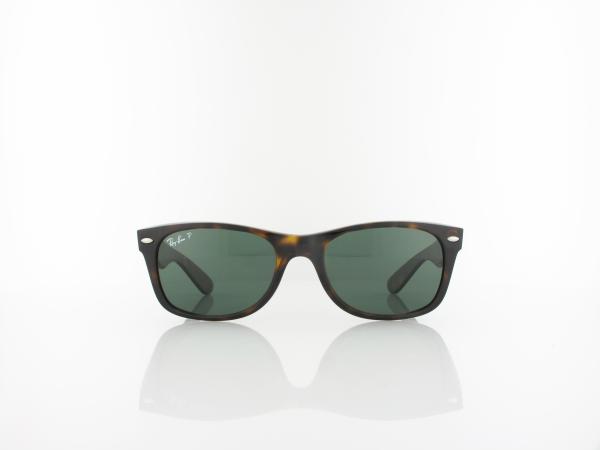 Ray Ban | New Wayfarer RB2132 902/58 52 | tortoise / crystal green polarized