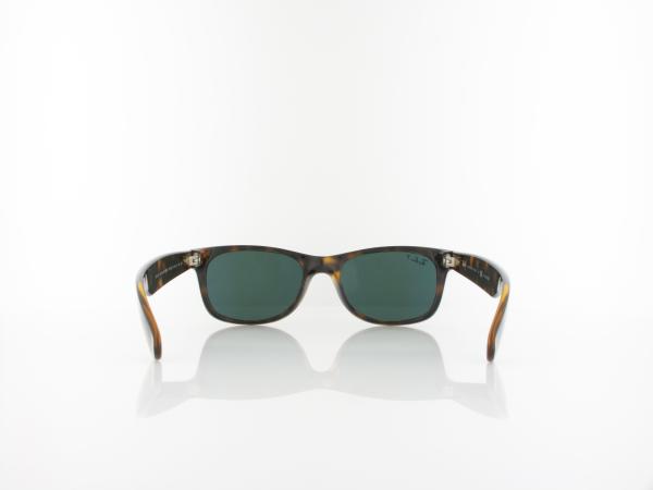 Ray Ban | New Wayfarer RB2132 902/58 52 | tortoise / crystal green polarized