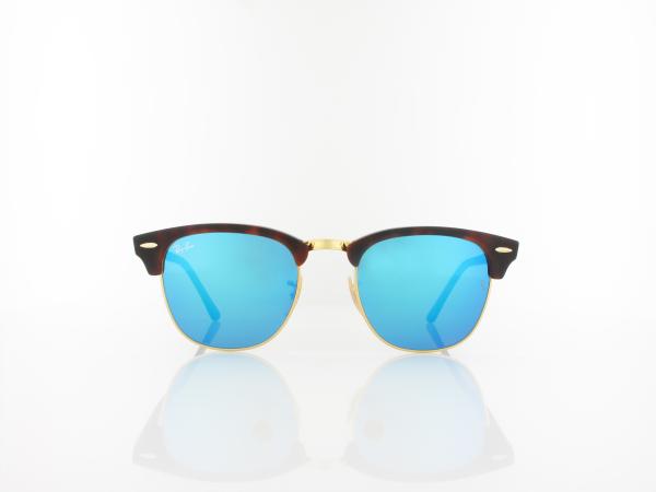 Ray Ban | Clubmaster RB3016 114517 51 | sand havana gold / grey mirror blue