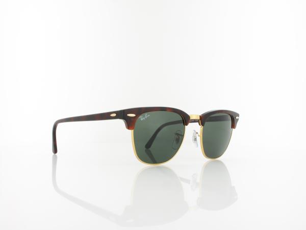 Ray Ban | Clubmaster RB3016 W0366 49 | mock tortoise arista / crystal green