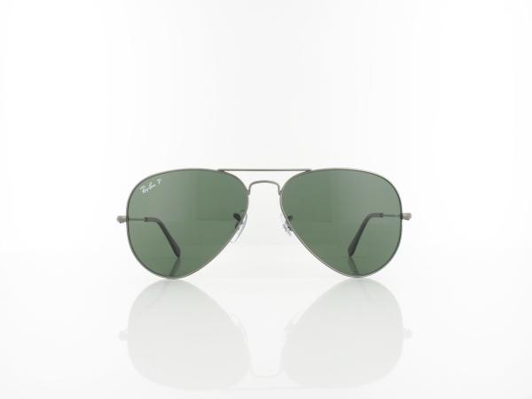 Ray Ban | Aviator Large Metal RB3025 004-58 58 | gunmetal / crystal green polarized