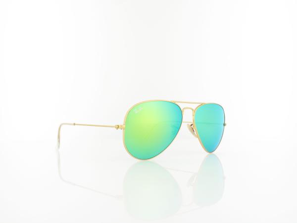 Ray Ban | Aviator Large Metal RB3025 112/19 55 | matte gold / green mirror