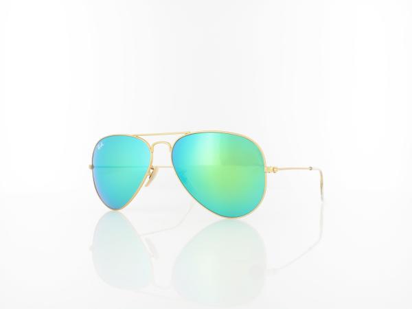 Ray Ban | Aviator Large Metal RB3025 112/19 58 | matte gold / green mirror