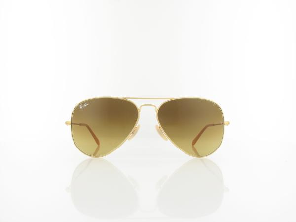 Ray Ban | Aviator Large Metal RB3025 112/85 58 | matte gold / brown gradient