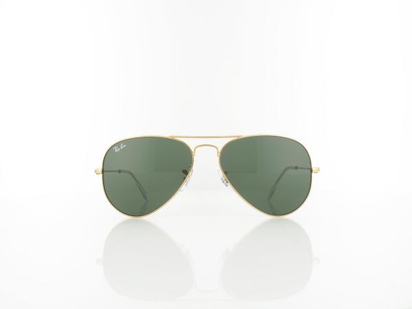 Ray Ban | Aviator Large Metal RB3025 W3234 55 | arista gold / crystal green