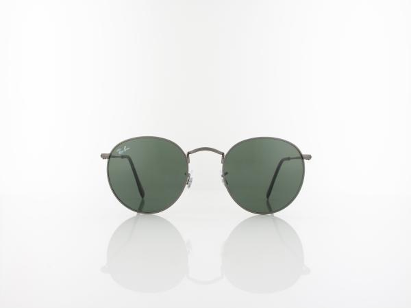Ray Ban | Round Metal RB3447 029 50 | matt gunmetal / green