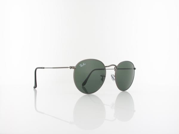 Ray Ban | Round Metal RB3447 029 50 | matt gunmetal / green