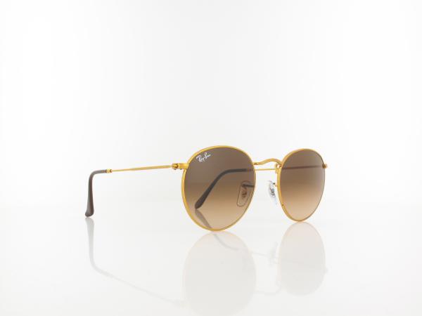 Ray Ban | Round Metal RB3447 9001A5 50 | shiny light bronze / pink gradient brown