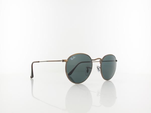 Ray Ban | Round Metal RB3447 9230R5 50 | antique copper / blue