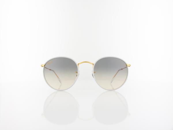Ray Ban | Round full color RB3447JM 919632 50 | grey on legend gold / light grey gradient