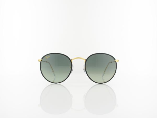 Ray Ban | Round full color RB3447JM 919671 50 | black on legend gold / dark grey gradient