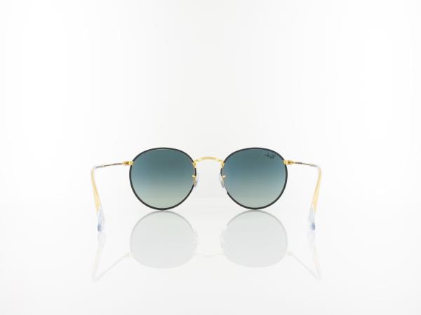 Ray Ban | Round full color RB3447JM 919671 50 | black on legend gold / dark grey gradient