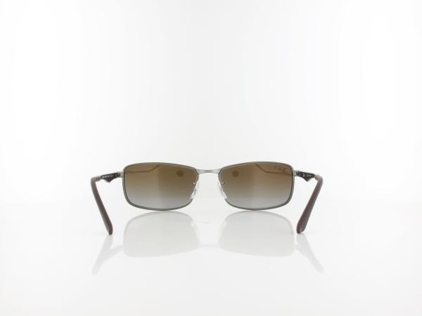 Ray Ban | RB3498 029/T5 61 | matte gunmetal / grey gradient brown polar