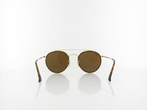 Ray Ban | Round Double Bridge RB3647N 001/57 51 | gold / polar brown
