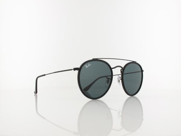 Ray Ban | Round Double Bridge RB3647N 002/R5 51 | black / blue
