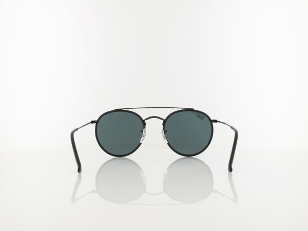 Ray Ban | Round Double Bridge RB3647N 002/R5 51 | black / blue