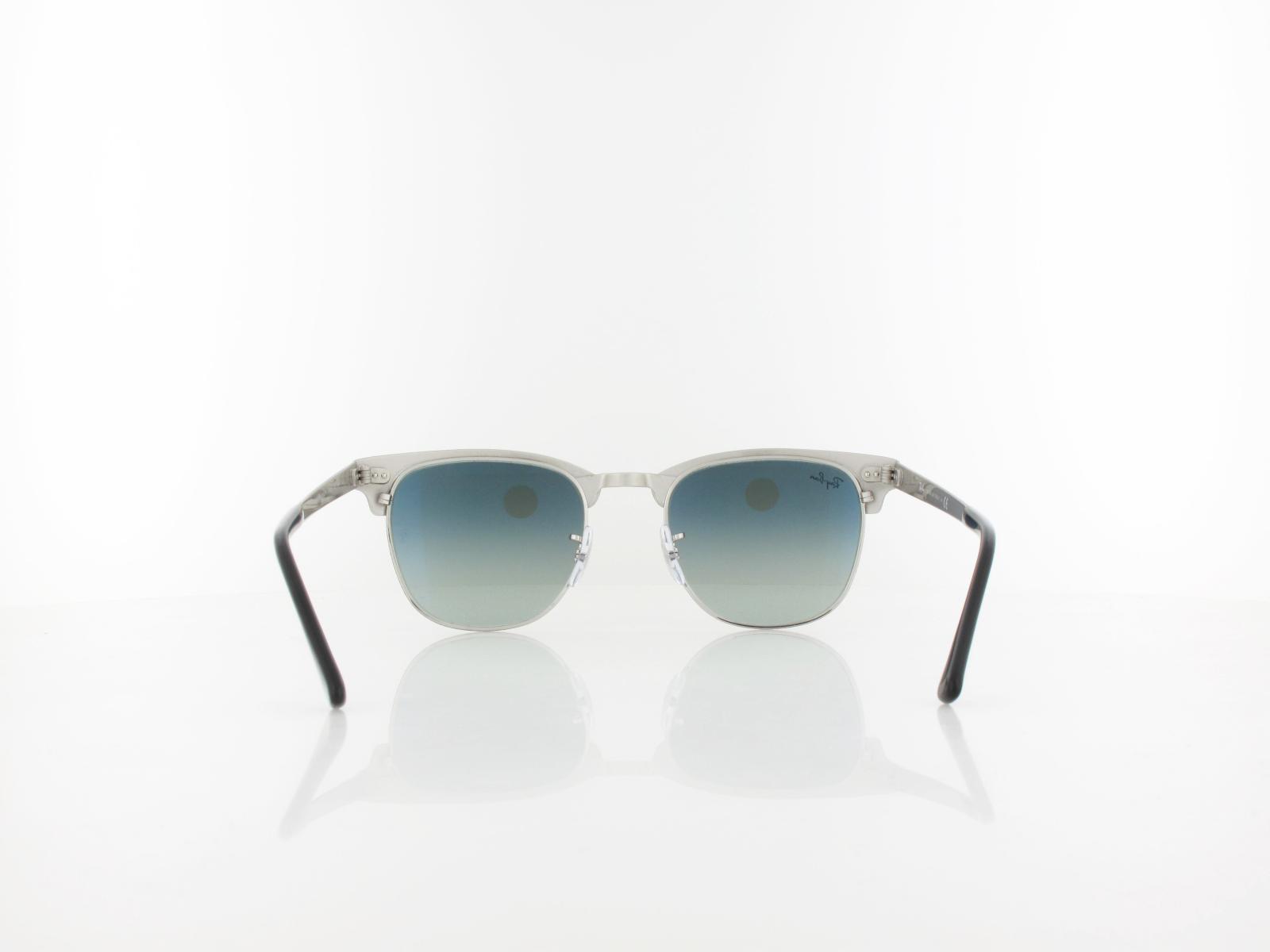 Ray Ban | Clubmaster Metal RB3716 900471 51 | silver top black / light grey gradient dark grey