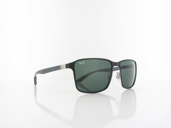 Ray Ban | RB3721 914471 59 | black on silver / dark green