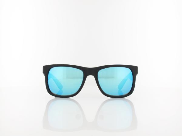 Ray Ban | Justin RB4165 622/55 51 | black rubber / green mirror blue