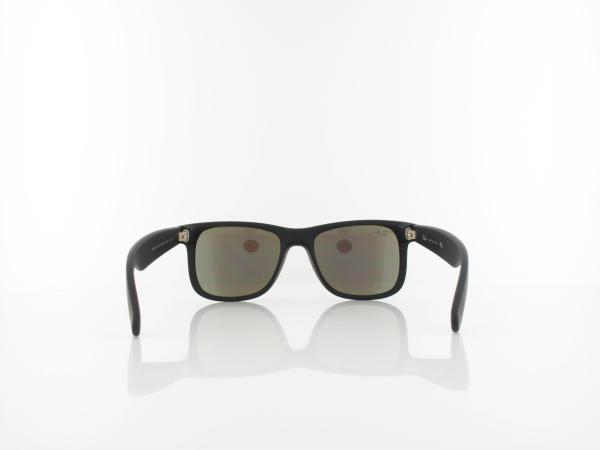Ray Ban | Justin RB4165 622/55 51 | black rubber / green mirror blue