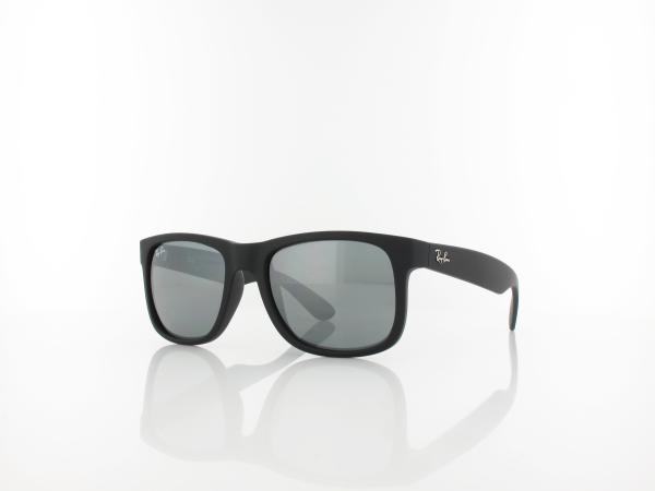 Ray Ban | Justin RB4165 622/6G 51 | rubber black / grey mirror silver