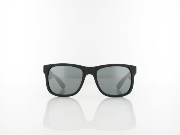 Ray Ban | Justin RB4165 622/6G 51 | rubber black / grey mirror silver