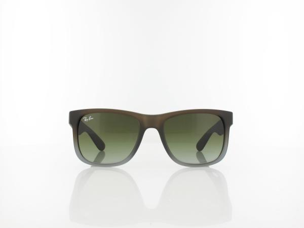 Ray Ban | Justin RB4165 854/7Z 51 | rubber brown on grey / green gradient