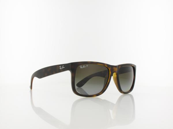 Ray Ban | Justin RB4165 865/T5 55 | rubber havana / grey gradient brown polarized