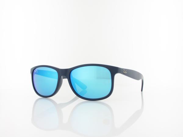 Ray Ban | Andy RB4202 615355 55 | shiny blue on matte top / green mirror blue