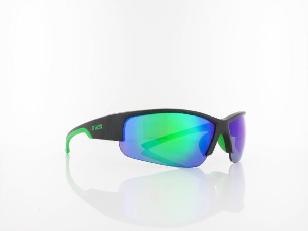 UVEX | Sportstyle 215 S530617 2716 68 | black mat green / mirror green