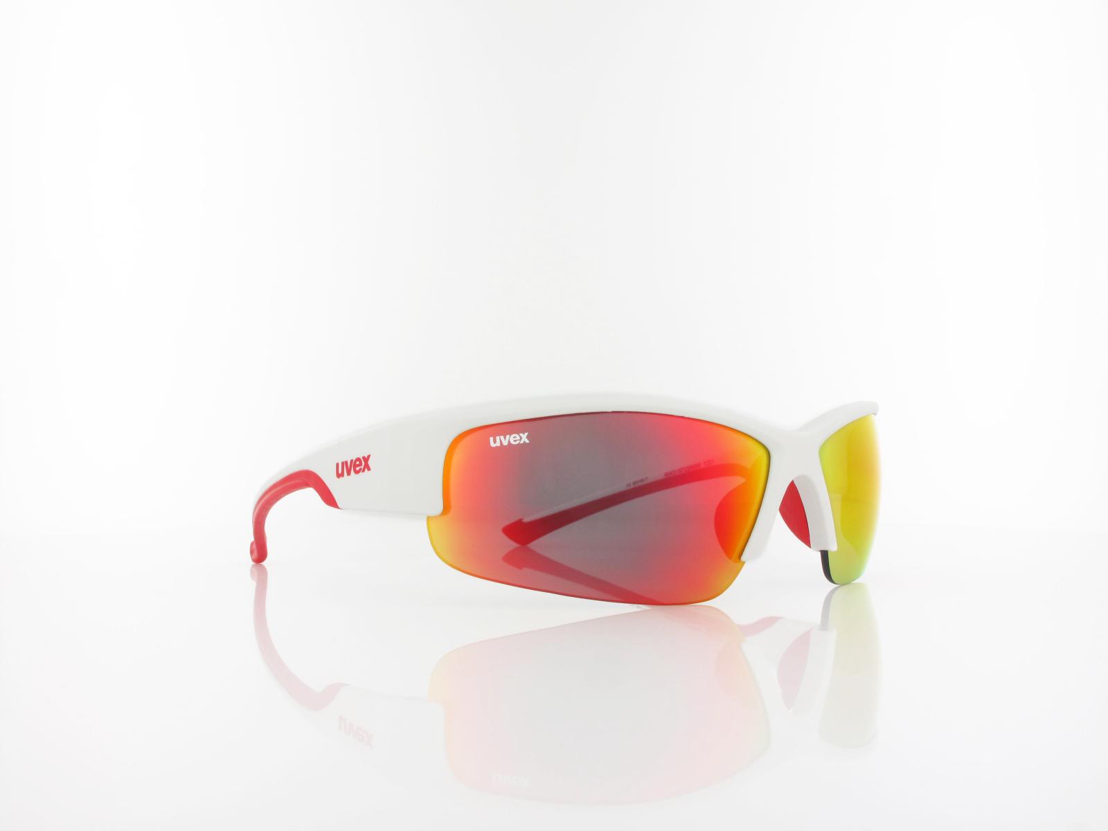 UVEX | Sportstyle 215 S530617 8316 68 | white mat red / mirror red