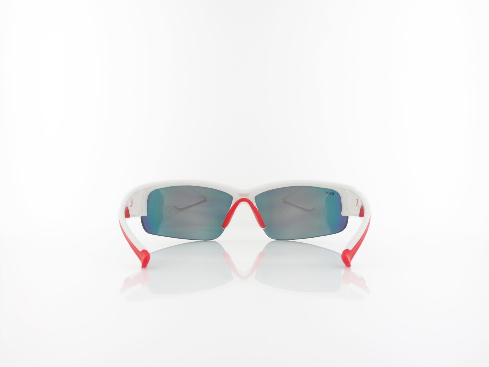 UVEX | Sportstyle 215 S530617 8316 68 | white mat red / mirror red