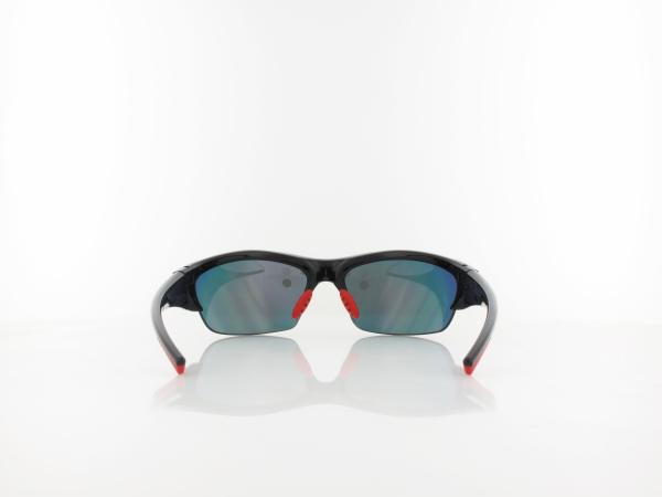 UVEX | blaze III S532046  2316 70 | black red / mirror red - ltm orange - clear