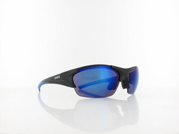 UVEX | blaze III S532046  2416 70 | black blue / mirror blue - ltm orange - clear