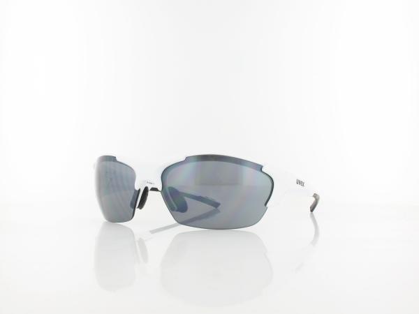 UVEX | blaze III S532046  8216 70 | white black / ltm silver -ltm orange - clear