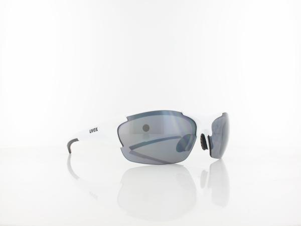 UVEX | blaze III S532046  8216 70 | white black / ltm silver -ltm orange - clear
