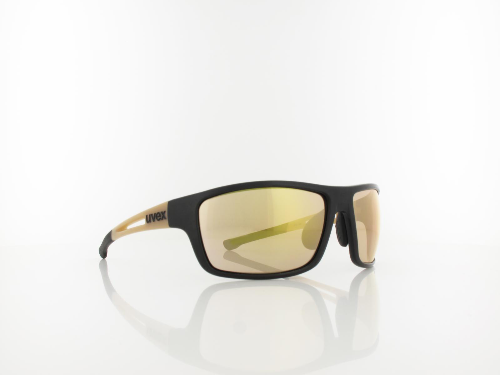 UVEX | RXd 4001 planet 1257 9053 65 | matte used black / brown gold mirror