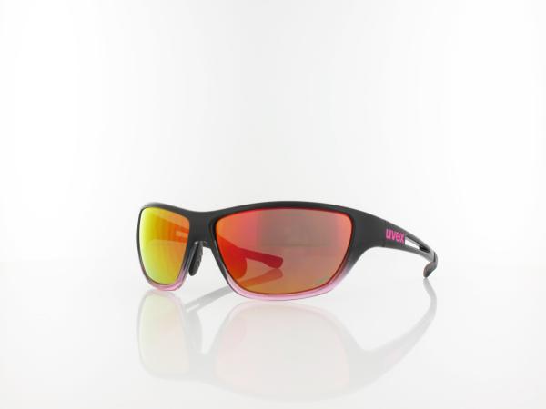 UVEX | RXd 4003 1144 60 | black transparent rose / green red mirror