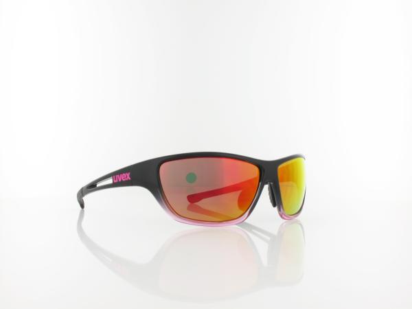 UVEX | RXd 4003 1144 60 | black transparent rose / green red mirror