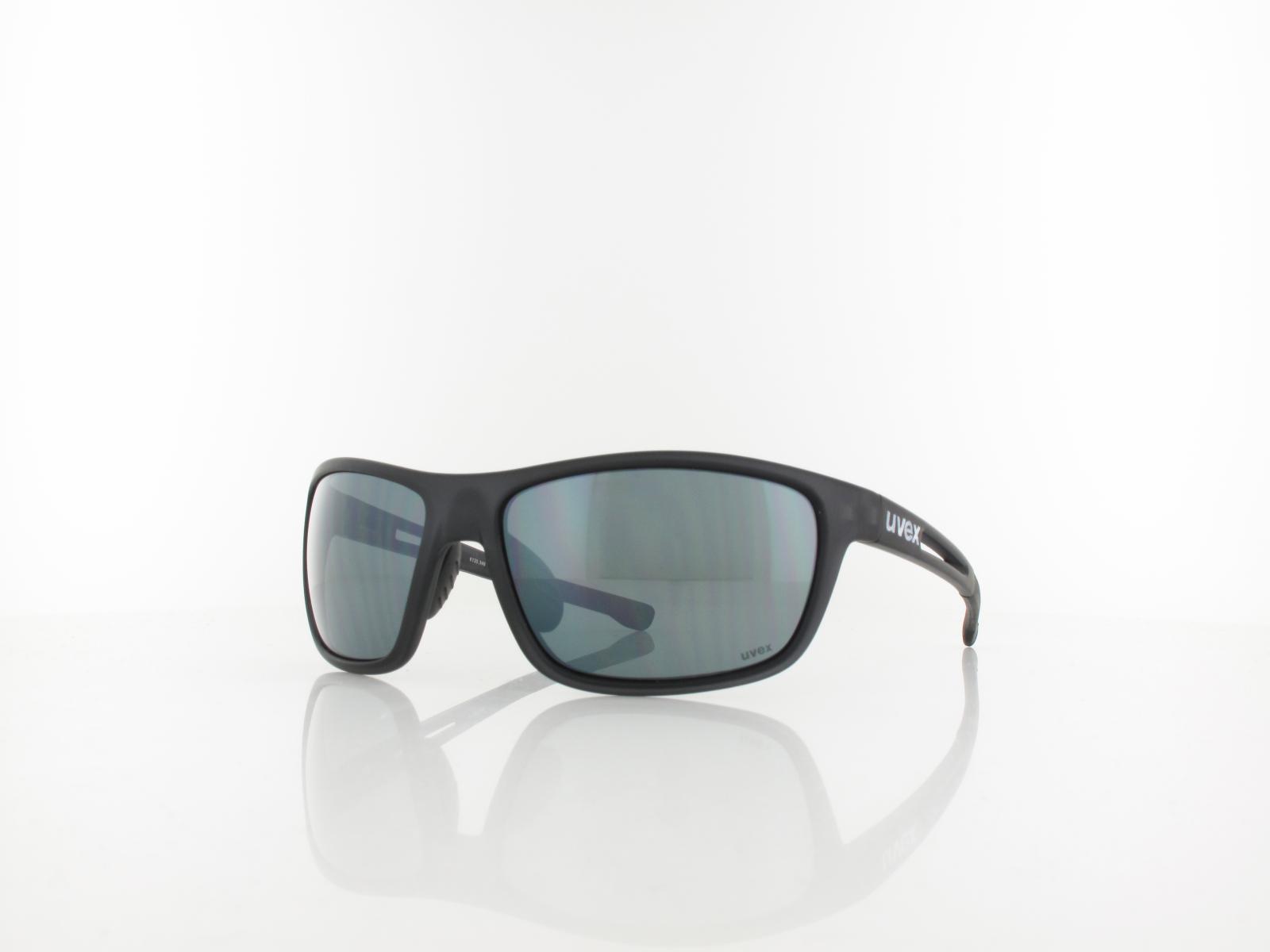 UVEX | RXd 4004 CV 1526 58 | black matte / cv smoke silver mirror