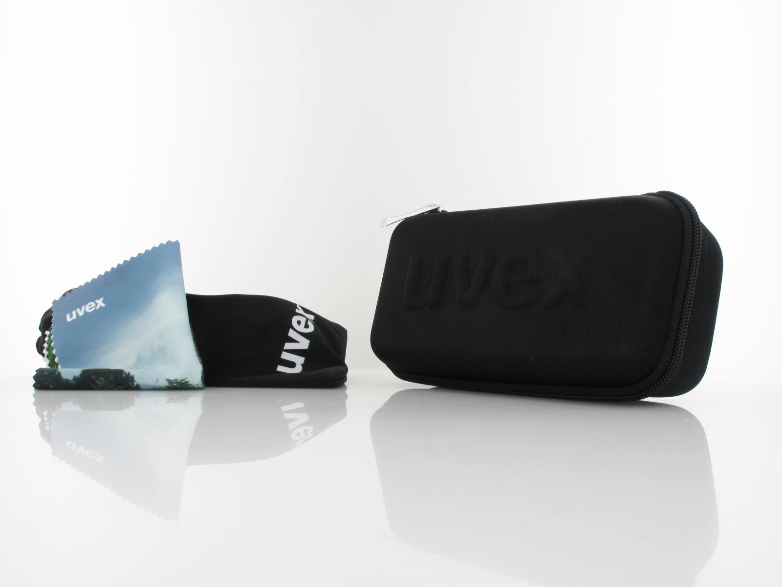 UVEX | RXd 4004 CV 1526 58 | black matte / cv smoke silver mirror