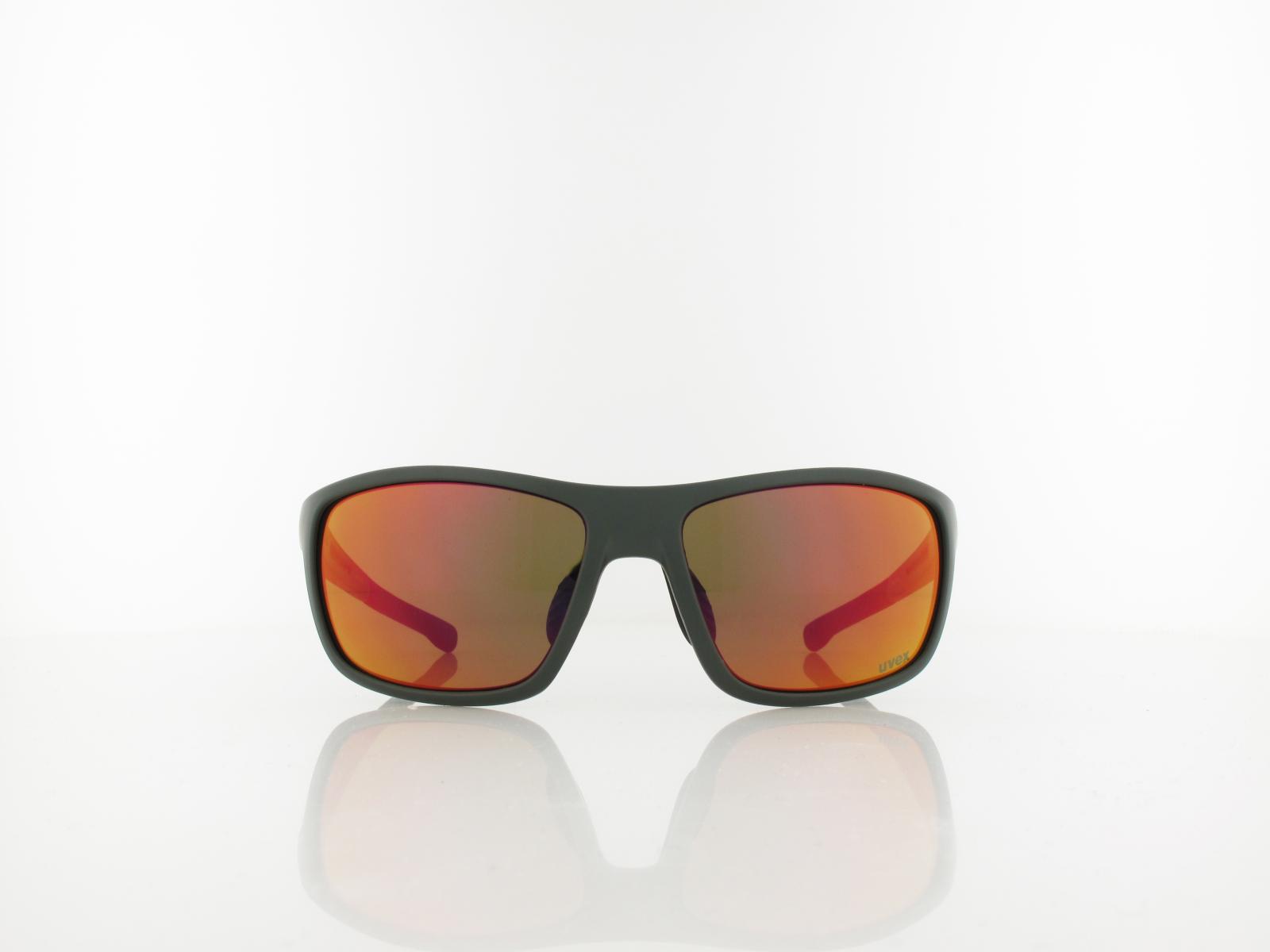 UVEX | RXd 4004 CV 7200 9054 58 | khaki matt / cv nature - red mirror