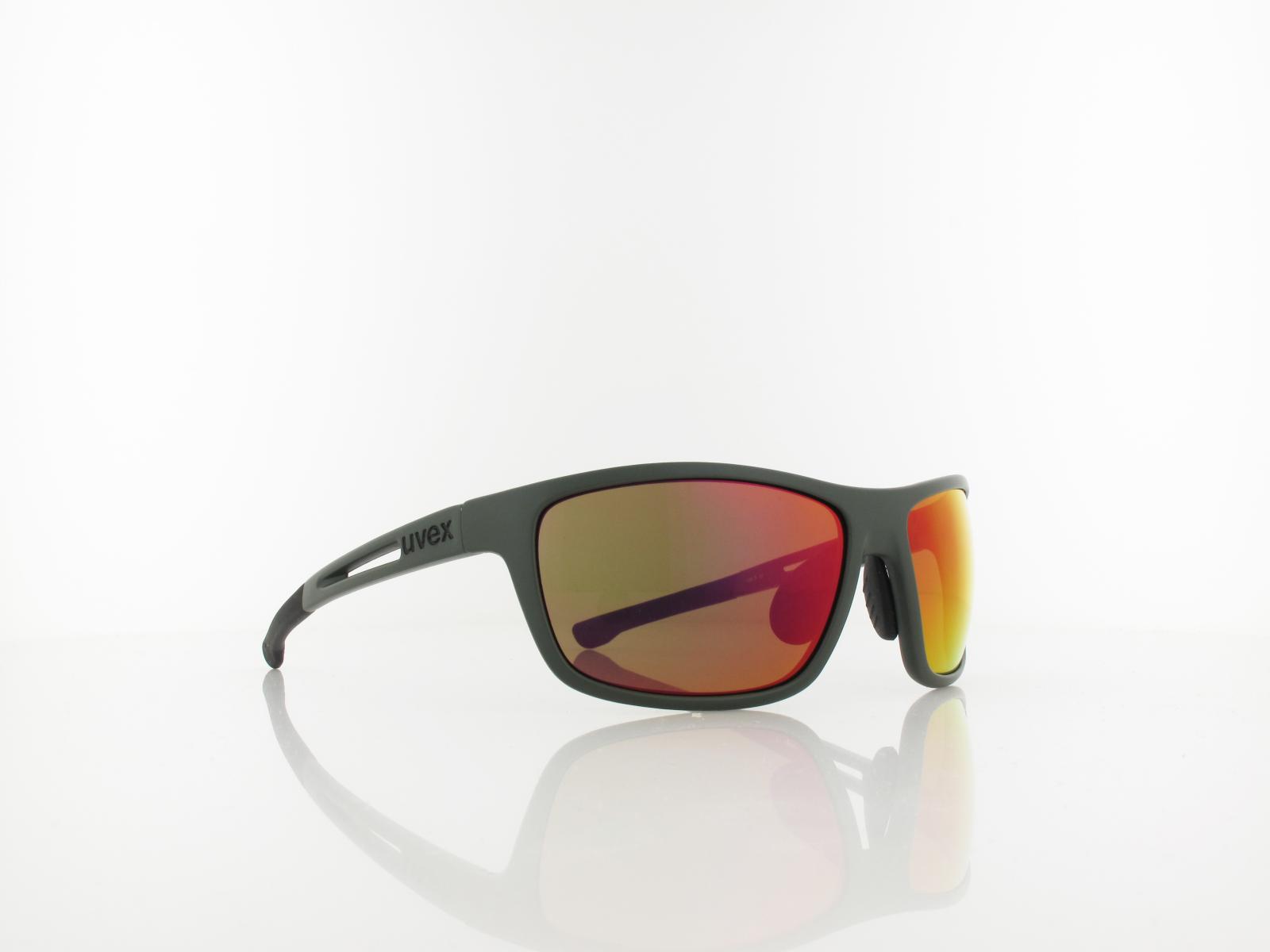 UVEX | RXd 4004 CV 7200 9054 58 | khaki matt / cv nature - red mirror