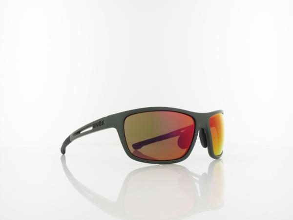 UVEX | RXd 4004 CV 7200 9054 58 | khaki matt / cv nature - red mirror