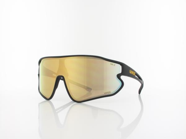 UVEX | RXs 4301 1200 9053 135 | black matt / brown - gold mirror