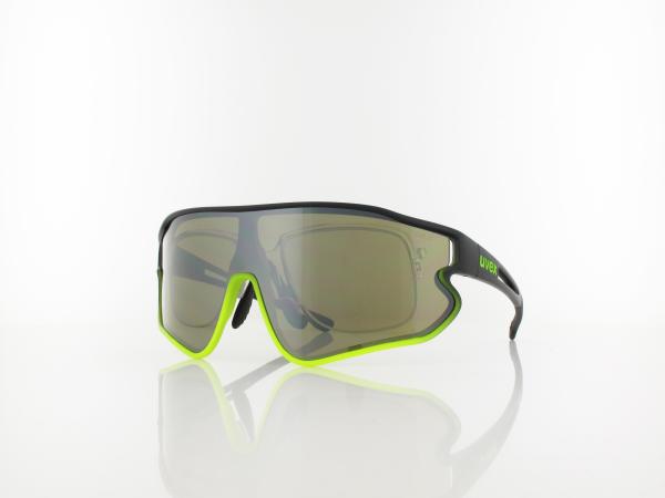 UVEX | RXs 4301 CV 1249 9055 135 | black matt yellow / cv nature - silver mirror