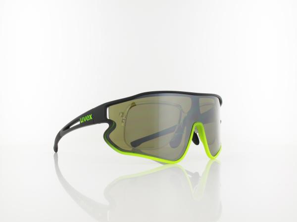 UVEX | RXs 4301 CV 1249 9055 135 | black matt yellow / cv nature - silver mirror