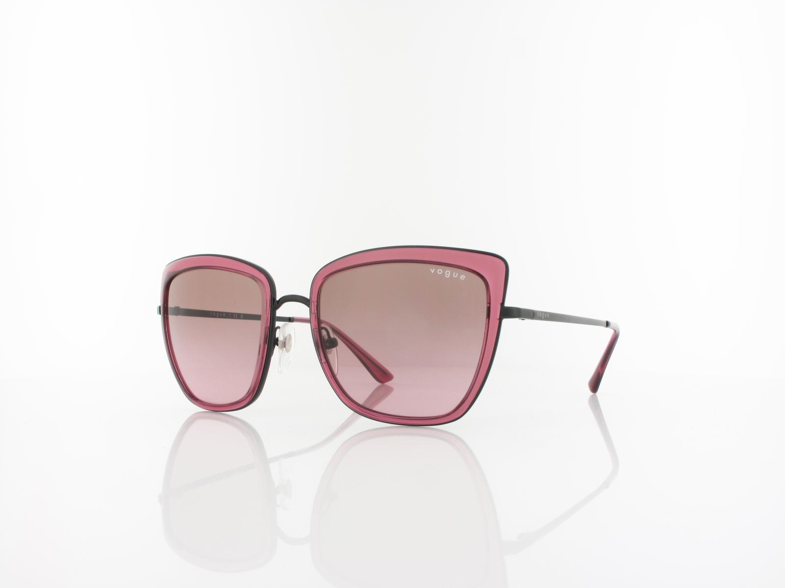 Vogue eyewear | VO4223S 352/14 54 | black transparent cherry / pink gradient brown