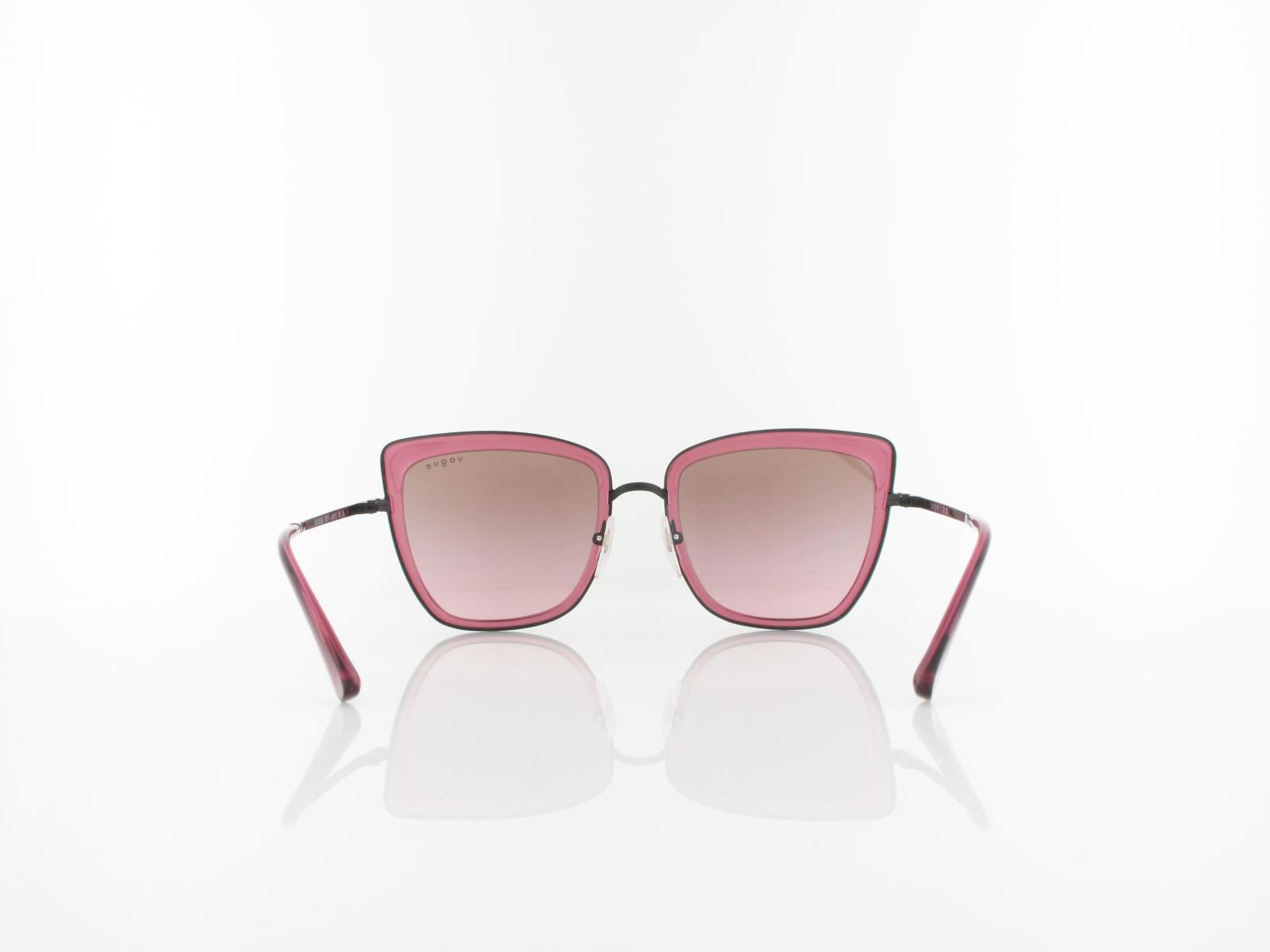 Vogue eyewear | VO4223S 352/14 54 | black transparent cherry / pink gradient brown